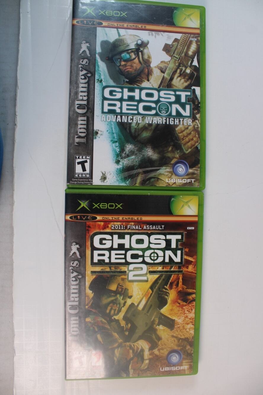 2 game bundle/lot: Ghost Recon 1 + Ghost Recon 2 (XBox) Complete, tested